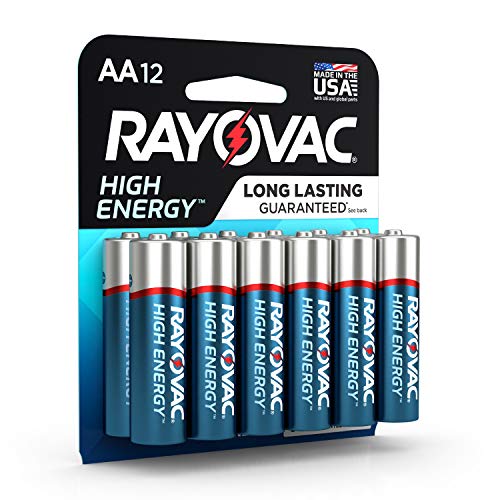 Product Cover Rayovac AA Batteries, Alkaline Double A Batteries (12 Battery Count)