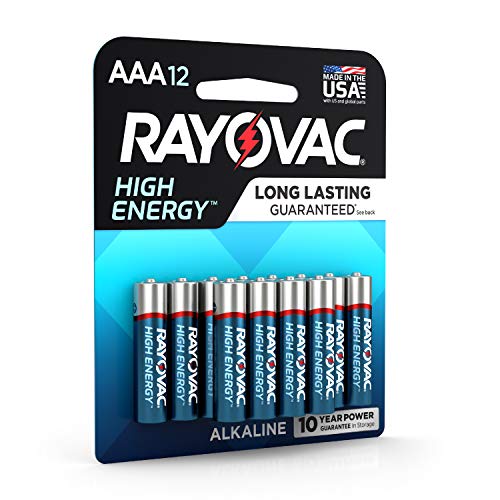 Product Cover Rayovac AAA Batteries, Alkaline Triple A Batteries (12 Battery Count)