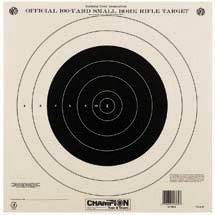 Product Cover Champion Traps and Targets 40777 NRA Paper TQ-4(P) 100-yard Single Bullseye to Train or Qualify Target (Pack of 100)