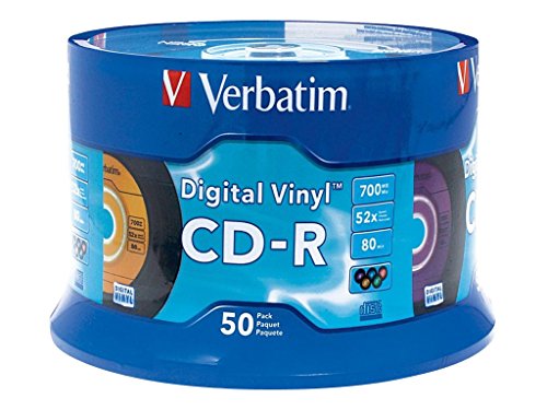Product Cover Verbatim CD-R 80min 52X with Digital Vinyl Surface - 50pk Spindle