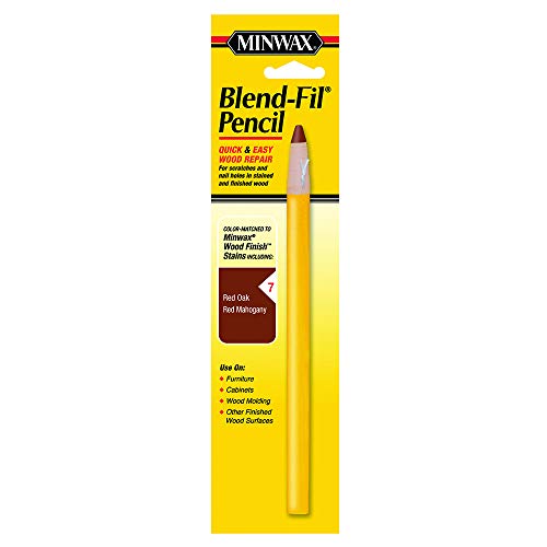 Product Cover Minwax 110076666 N0 7 Blend-Fil Wood Repair Stain Pencil, Mahogany