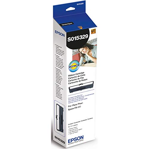 Product Cover Epson S015329 FX-890 Fabric Ribbon Cartridge (Black) in Retail Packaging