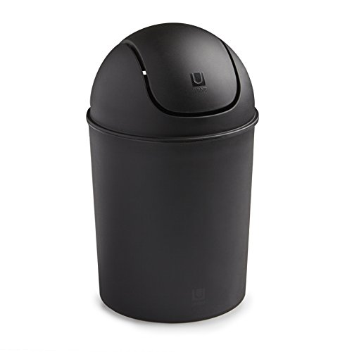 Product Cover Umbra Mini Waste Can 1-1/2 Gallon with Swing Lid, Matte