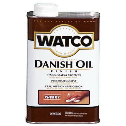 Product Cover Watco 65241 Danish Oil Wood Finish, Quart, Cherry