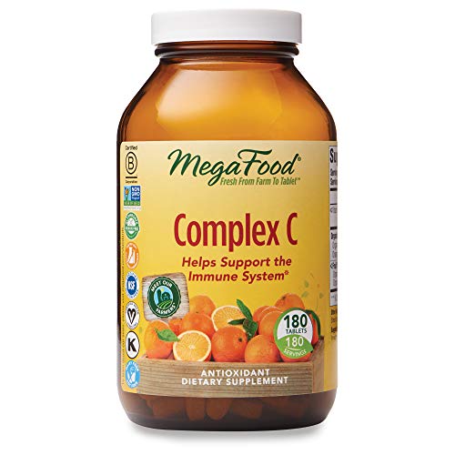Product Cover MegaFood, Complex C, Supports a Healthy Immune System, Antioxidant Vitamin C Supplement, Gluten Free, Vegan, 180 tablets (180 servings)