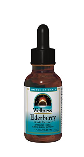 Product Cover Source Naturals Wellness Elderberry Liquid Extract For Immune System Support - Sambucus nigra -  4 Fluid oz
