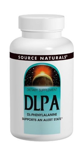 Product Cover Source Naturals DLPA DL-Phenylalanine 375 mg Supplement That Supports an Alert State - 60 Tablets