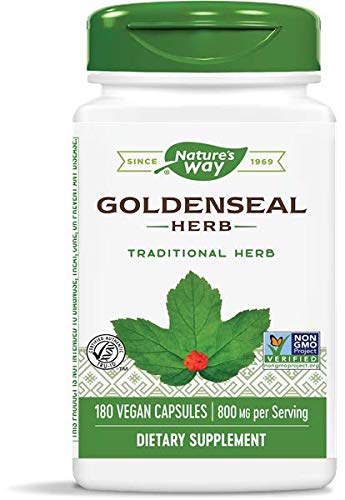 Product Cover Nature's Way Premium Herbal Goldenseal Herb 400 mg, 180 Vcaps