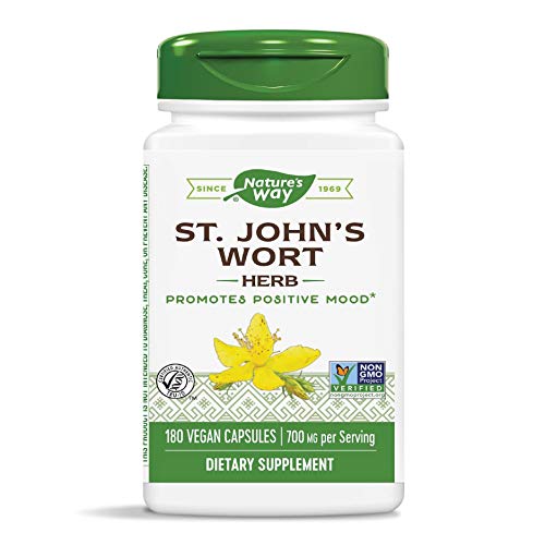 Product Cover Nature's Way Premium Herbal St. John's Wort Herb, 700 mg per serving, 180 Capsules