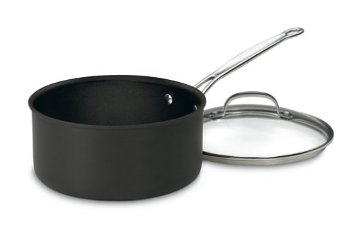 Product Cover Cuisinart 6194-20 Chef's Classic Nonstick Hard-Anodized 4-Quart Saucepan with Lid