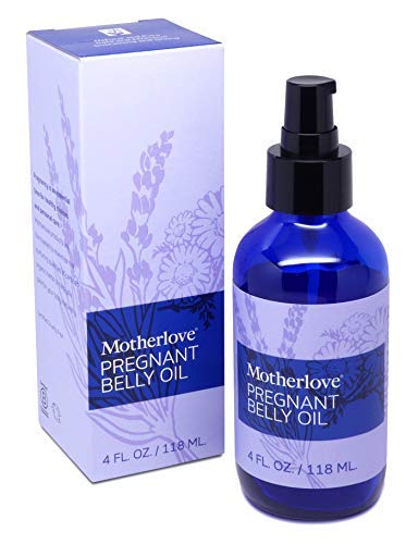 Product Cover Motherlove Pregnant Belly Oil (4 oz.) Helps Prevent Stretch Marks, Soothes the Itch of Growing Skin - Moisturizing Organic Herbs for Your Tummy, Vegan, Cruelty-Free, All Natural Oil for Pregnancy