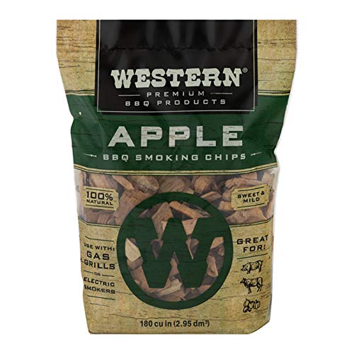 Product Cover Western Premium BBQ Products Apple BBQ Smoking Chips, 180 cu in (Pack of 1)
