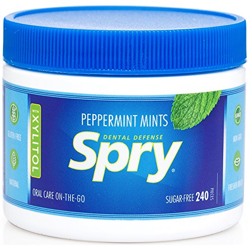 Product Cover Spry Natural Peppermint Xylitol Mints, 240 Count (Pack of 1)