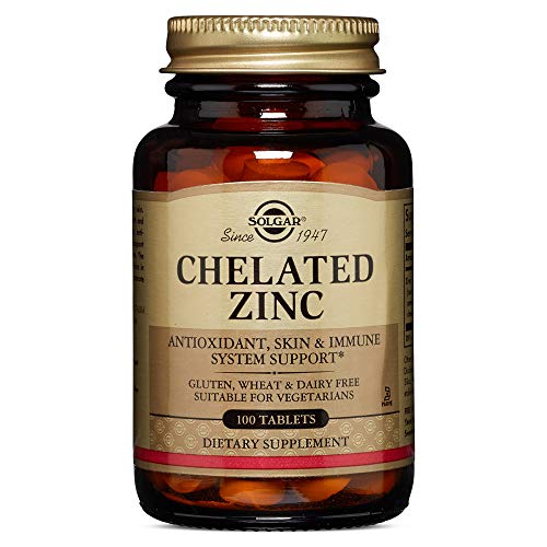 Product Cover Solgar - Chelated Zinc, 100 Tablets