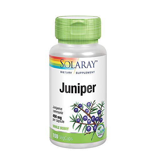 Product Cover Solaray Juniper Berry 450 mg | Healthy Digestion, Cleansing & Water Balance Support | Antioxidant Activity | 100 VegCaps