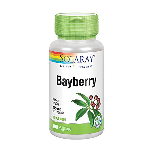 Product Cover Solaray Bayberry Bark of Root Capsules, 475 mg, 100 Count