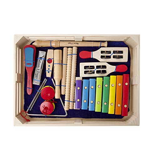 Product Cover Melissa & Doug Deluxe Band Set With Wooden Musical Instruments and Storage Case