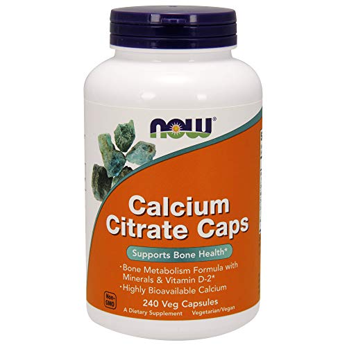 Product Cover Now Supplements, Calcium Citrate with Vitamin D, Magnesium, Zinc, Copper, and Manganese, 240 Veg Capsules