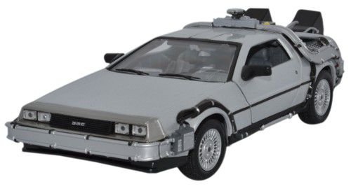 Product Cover Welly 1/24 Scale Diecast Metal Delorean TimeMachine Back to the Future Part I