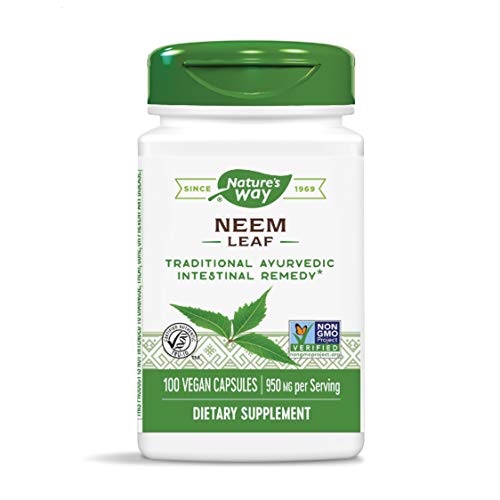 Product Cover Nature's Way Premium Herbal Neem Leaf, 950 mg per serving, 100 Capsules