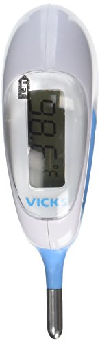 Product Cover Vicks Baby Rectal Thermometer Baby Thermometer for Rectal Temperature, Short and Flexible Tip with Fast Read Times and Large Digital Display