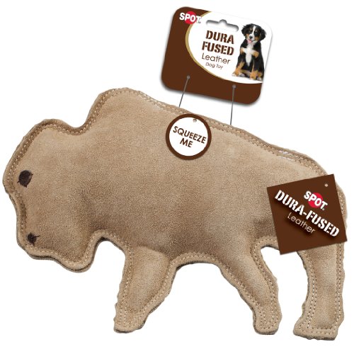 Product Cover Ethical Pet Dura-Fused 9-Inch Leather Dog Toy, Large, Buffalo