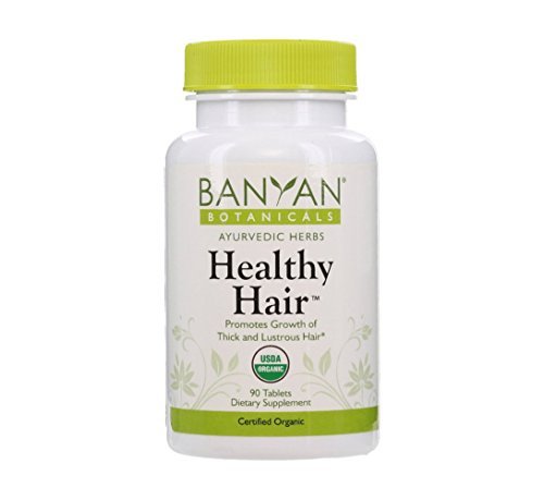 Product Cover Banyan Botanicals Healthy Hair, 90 Tablets- Certified Organic
