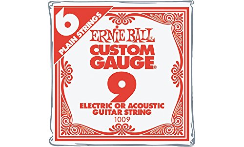 Product Cover Ernie Ball Nickel Plain Single Guitar String .009 6-Pack