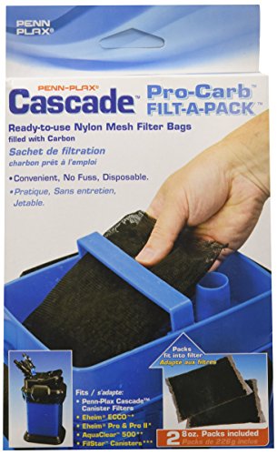 Product Cover Penn Plax Cascade Pro Carb Canister Filter for Aquariums, 2-Pack