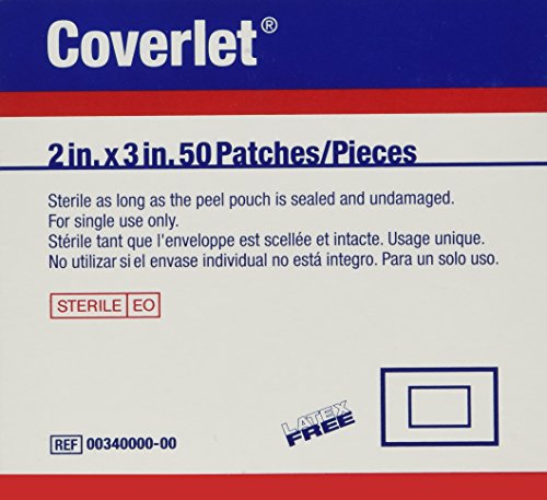 Product Cover Coverlet Adhesive Strips, 2 x 3 Inch, 50 Count