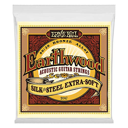 Product Cover Ernie Ball Earthwood Silk and Steel Extra Soft Acoustic Set, .010 - .050