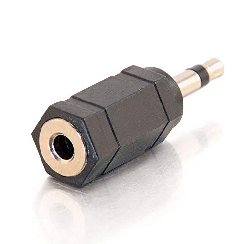 Product Cover C2G 03174 3.5mm Stereo Female to 3.5mm Mono Male Adapter, Black