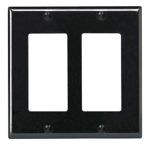 Product Cover Leviton R04-80409-00E Double Gang Wall Plate