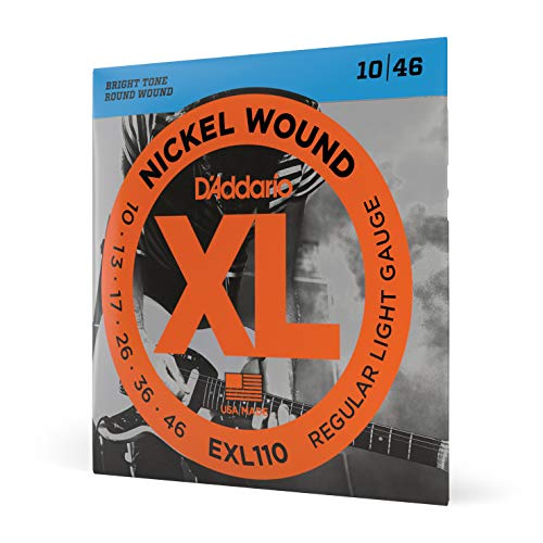 Product Cover D'Addario Electric Regular {Light Gauge10/46 BRIGHT TONE ROUND WOUND} Guitar Strings (Bronze)