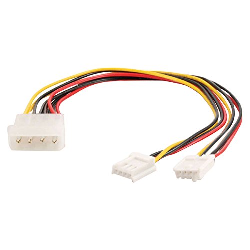 Product Cover C2G 03165 One 5.25 Inch to Two 3.5 Inch Internal Power Y-Cable, Multi-Color (10 Inch)