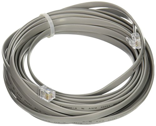Product Cover C2G/Cables to Go 08114 RJ 12 6P6C Straight Modular Cable (25 Feet, Silver)