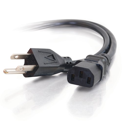 Product Cover C2G 24240 Standard Power Cable, 5-15P to C13, 18 AWG, 1ft Black