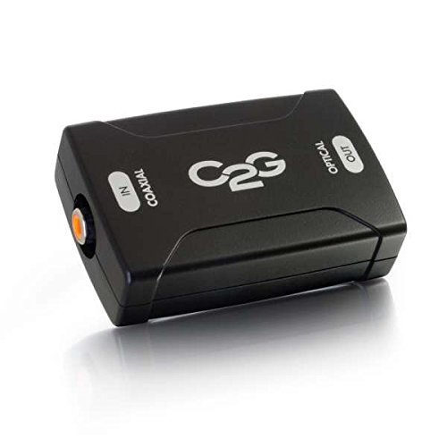 Product Cover C2G/Cables to Go 40018 Coaxial to Toslink Optical Digital Audio Converter, TAA Compliant