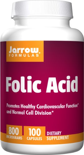 Product Cover Jarrow Formulas Folic Acid, Promotes Healthy Cardiovascular Function and Cell Division, 800 mcg, 100 caps