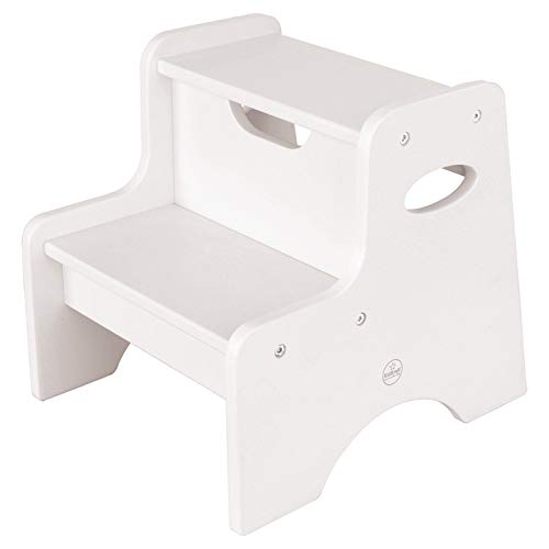 Product Cover KidKraft Wooden Two Step Children's Stool with Handles- White