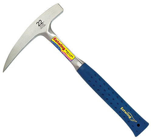 Product Cover Estwing Rock Pick - 22 oz Geological Hammer with Pointed Tip & Shock Reduction Grip - E3-22P