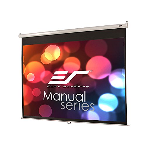 Product Cover Elite Screens Manual Series, 84-INCH 4:3, Pull Down Manual Projector Screen with AUTO LOCK, Movie Home Theater 8K / 4K Ultra HD 3D Ready, 2-YEAR WARRANTY, M84NWV
