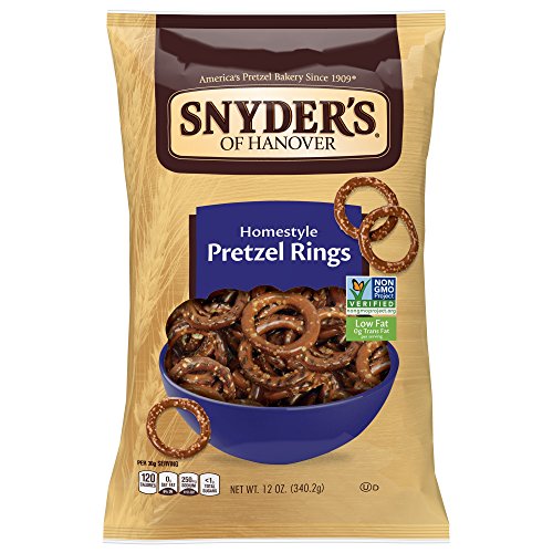 Product Cover Snyder's of Hanover Pretzels, Homestyle Pretzel Rings, 12 Ounce