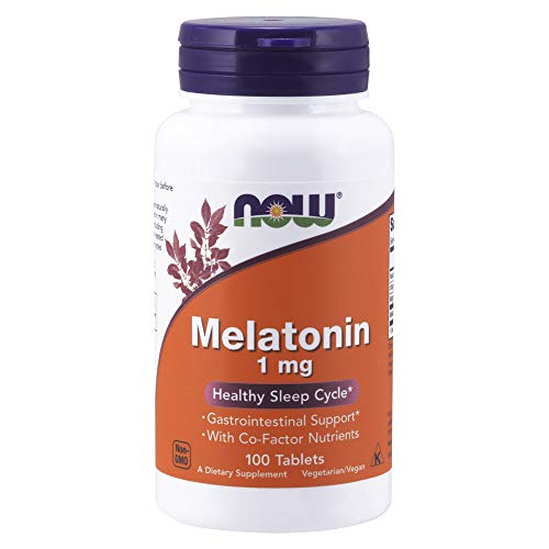 Product Cover NOW Supplements, Melatonin 1 mg, with Co-Factor Nutrients, 100 Tablets