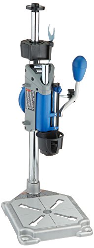 Product Cover Dremel Drill Press Rotary Tool Workstation Stand with Wrench- 220-01- Mini Portable Drill Press- Tool Holder- 2 inch Drill Depth- Ideal for Drilling Perpendicular and Angled Holes- Table Top Drill