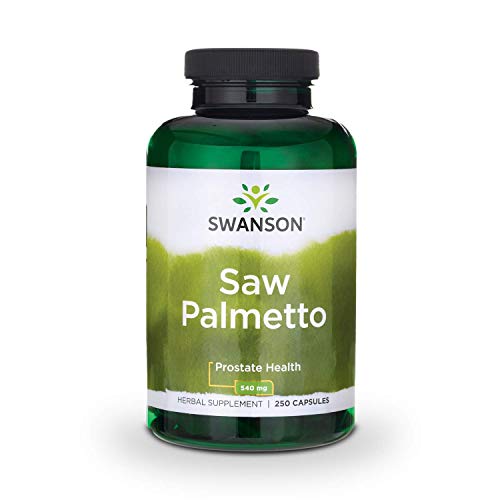 Product Cover Swanson Saw Palmetto Herbal Supplement for Men Prostate Health Hair Supplement Urinary Health 540 mg 250 Capsules