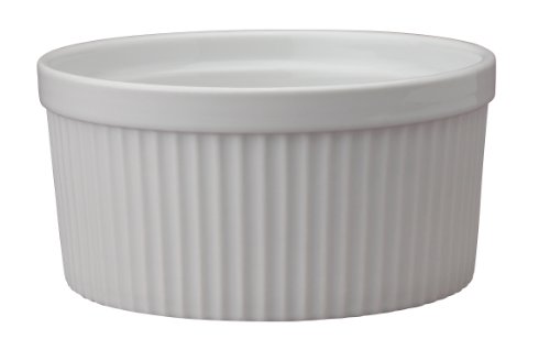 Product Cover HIC Souffle, Fine White Porcelain, 6-Inch, 32-Ounce, 1-Quart Capacity