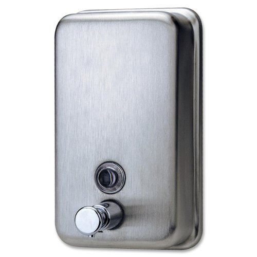 Product Cover Genuine Joe GJO02201 Stainless Steel Manual Soap Dispenser, 31.5 fl oz Capacity