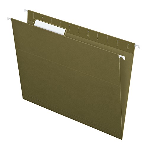 Product Cover Pendaflex Recycled Hanging Folders, Letter Size, Standard Green, 1/3 Cut, 25/BX (81601)