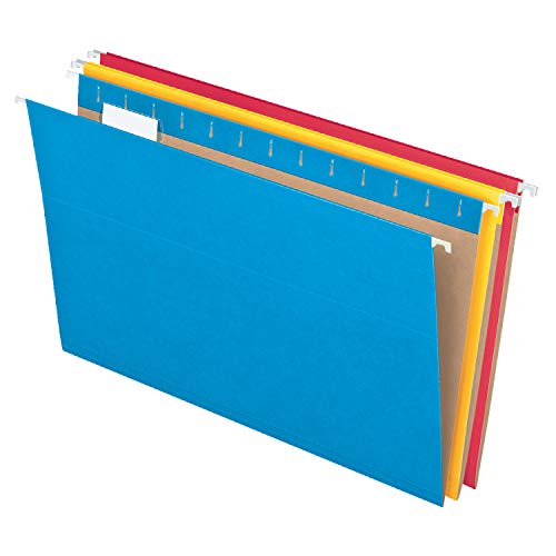 Product Cover Pendaflex 81632 Recycled Colored Hanging File Folders, Legal, 1/5 Cut, Assorted Colors, 25/Box